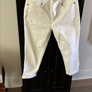 Talbots White Cropped Ankle Jeans